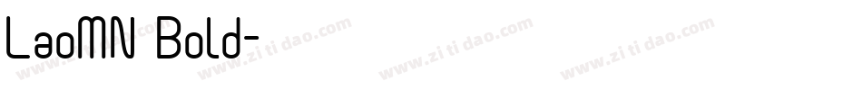 LaoMN Bold字体转换